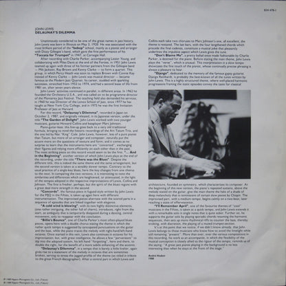 John Lewis (2) : The Garden Of Delight - Delaunay's Dilemma (LP, Album)