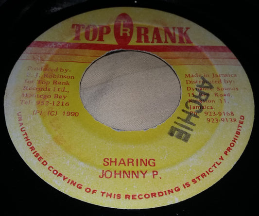 Johnny P : Sharing (7", Single)