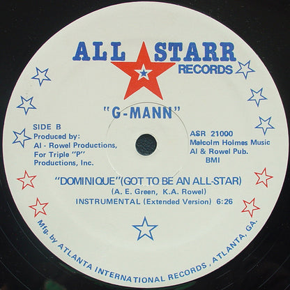 G-Mann : Dominique (Got To Be An All-Star) (12")