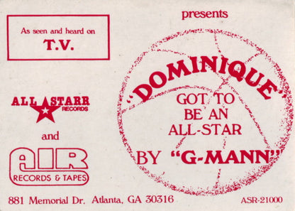 G-Mann : Dominique (Got To Be An All-Star) (12")