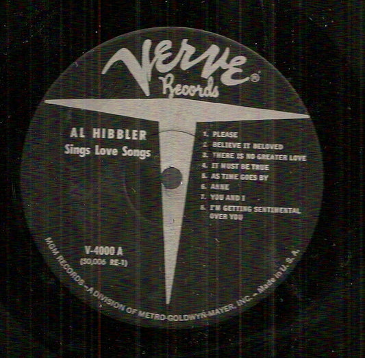 Al Hibbler : Sings Love Songs (LP, Album, RE)