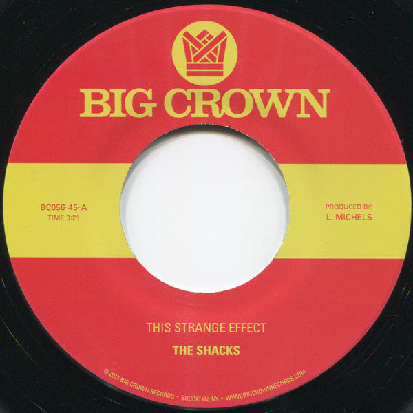 The Shacks : This Strange Effect (7", Single)