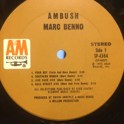 Marc Benno : Ambush (LP, Album)