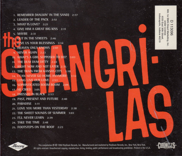 Buy The Shangri-Las : The Best Of The Shangri-Las (CD, Comp, Club