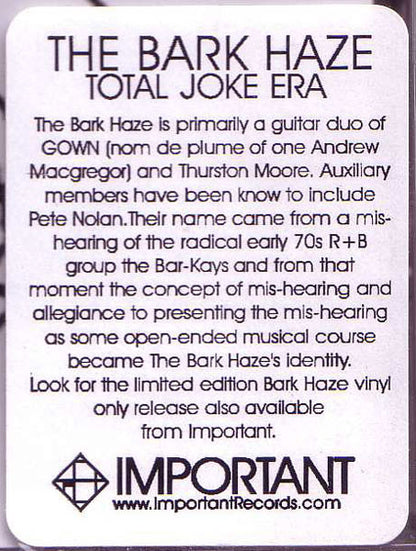 Bark Haze : Total Joke Era (CD, Album)