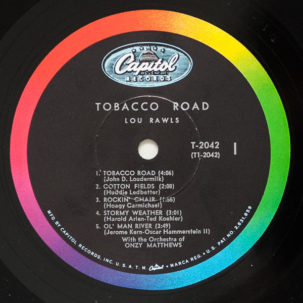 Lou Rawls : Tobacco Road (LP, Album, Mono, Scr)