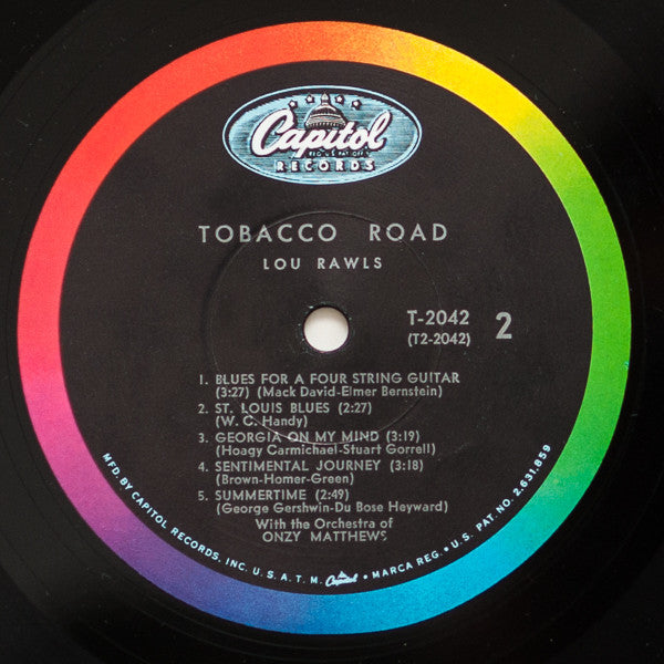 Lou Rawls : Tobacco Road (LP, Album, Mono, Scr)