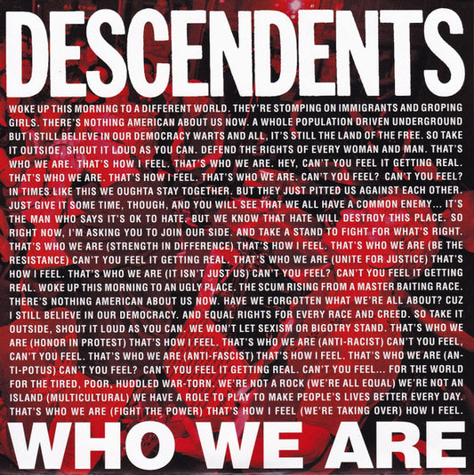 Descendents : Who We Are (7", Single)