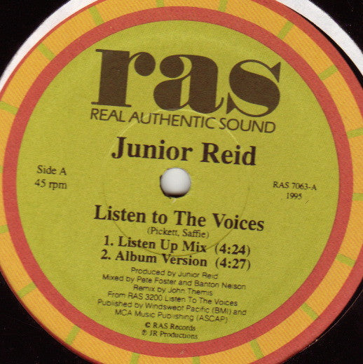 Junior Reid : Listen To The Voices / Grammy (12")