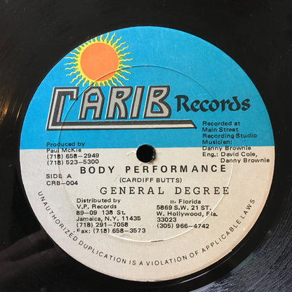 General Degree : Body Performance (12")