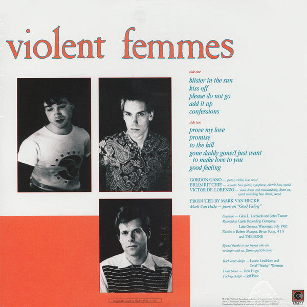 Violent Femmes - Violent Femmes (LP, Album, RE, RM, 180)