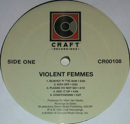 Violent Femmes : Violent Femmes (LP, Album, RE, RM, 180)