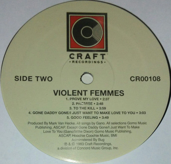 Violent Femmes : Violent Femmes (LP, Album, RE, RM, 180)