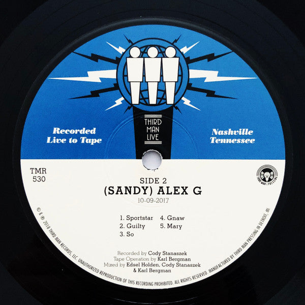 Buy (Sandy) Alex G* : Live At Third Man Records (LP, Album) Online 
