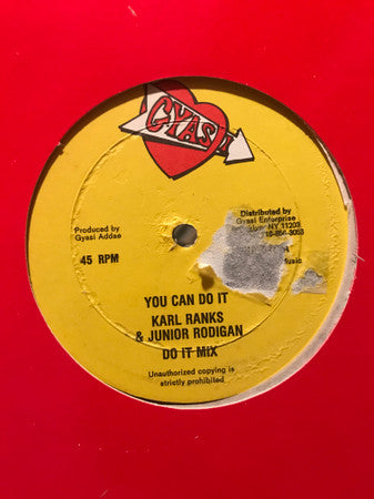 Karl Ranks & Junior Rodigan : You Can Do It (12")