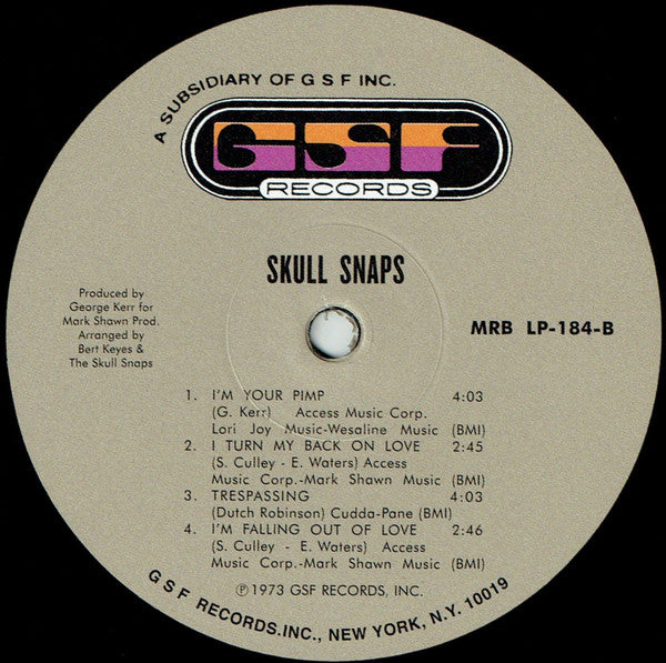 Buy Skull Snaps : Skull Snaps (LP, Album, RE, Gat) Online for a