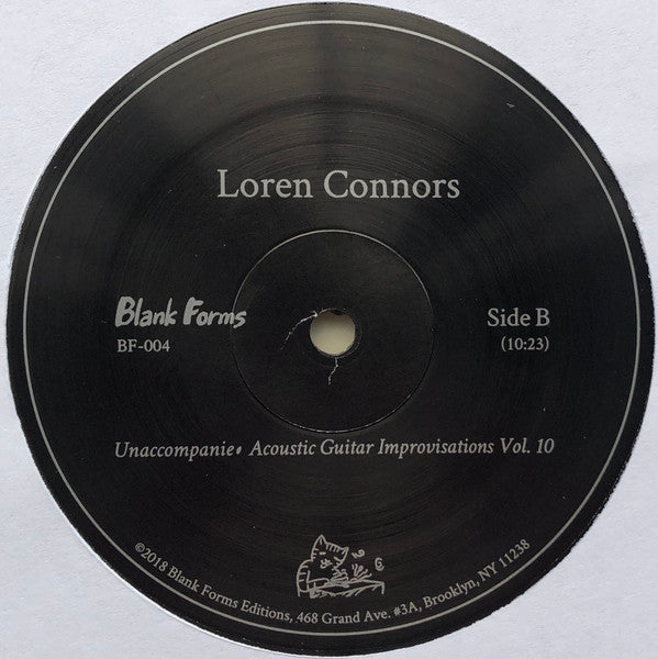 Loren Mazzacane Connors : Unaccompanied Acoustic Guitar Improvisations Vol. 10 (12")