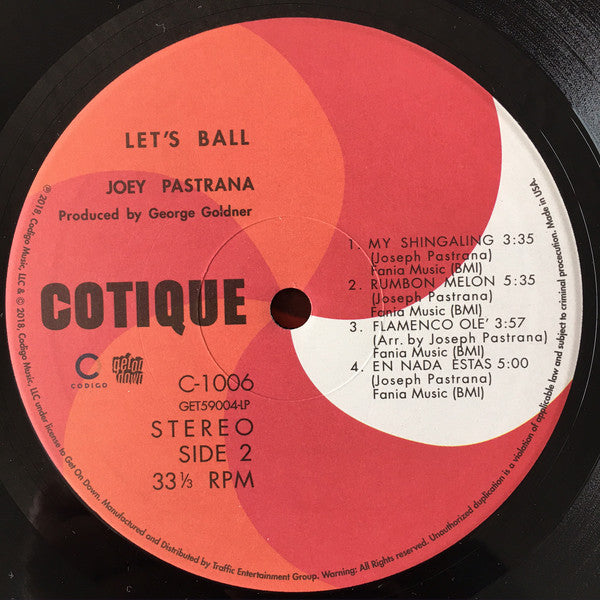 Joey Pastrana And His Orchestra - Let's Ball (LP, Album, RE)