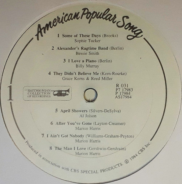 Various : American Popular Song: Six Decades Of Songwriters And Singers (7xLP, Comp)