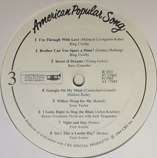 Various : American Popular Song: Six Decades Of Songwriters And Singers (7xLP, Comp)