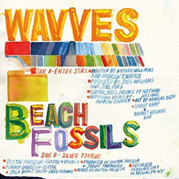 Wavves X Beach Fossils : Split 7" (7", Single, Ltd, Red)