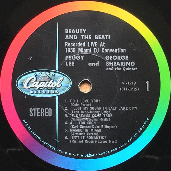 Peggy Lee / George Shearing : Beauty And The Beat! (LP, Album, RE, Los)