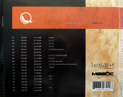 Lackluster : Showcase (CD, Comp, Ltd)
