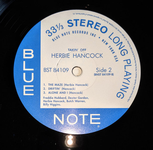 Herbie Hancock - Takin' Off (LP, Album, RE, 180)