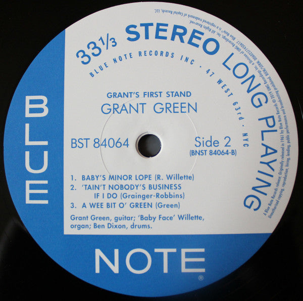 Grant Green : Grant's First Stand (LP, Album, RE, 180)