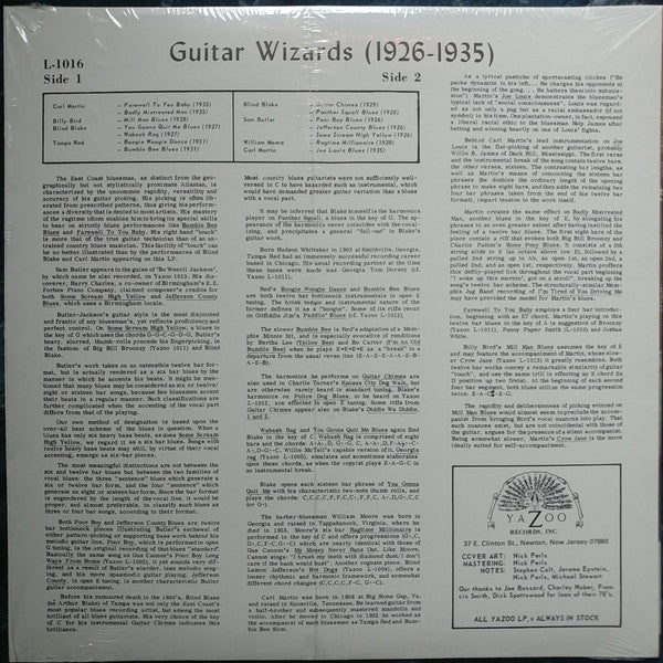 Various : Guitar Wizards 1926 - 1935 (LP, Comp, Ltd, RE, Red)