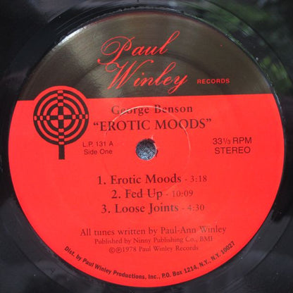 George Benson With Harlem Underground Band : Erotic Moods (LP, Album, Unofficial)