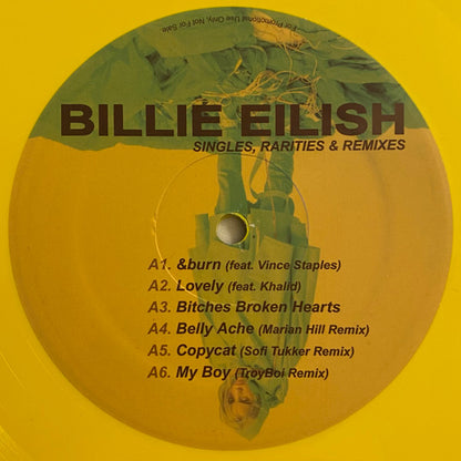 Billie Eilish : Singles, Rarities & Remixes (LP, Comp, Unofficial, Yel)