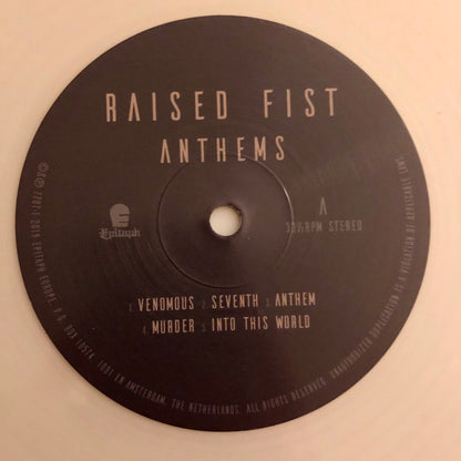 Raised Fist : Anthems (LP, Album, Cle)