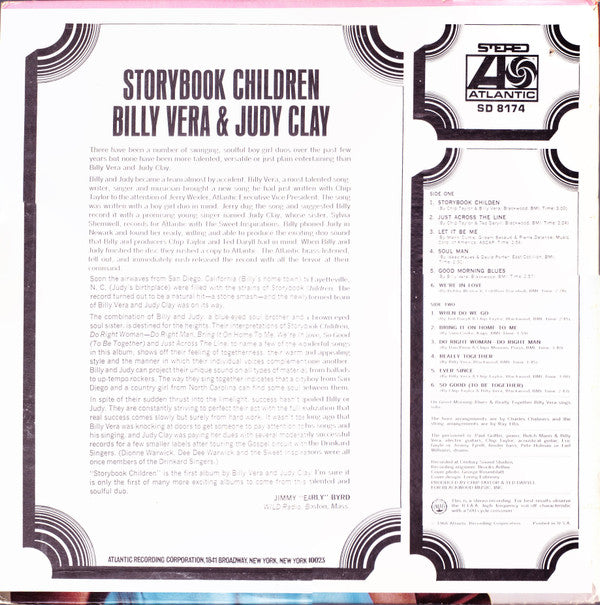 Billy Vera & Judy Clay : Storybook Children (LP, Album)