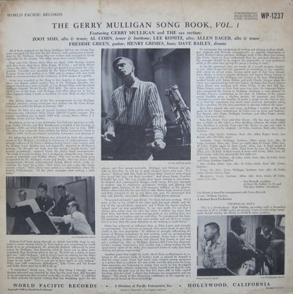 Gerry Mulligan And The Sax Section : The Gerry Mulligan Songbook Volume 1 (LP, Album, Mono)