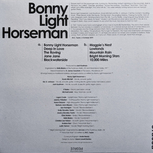 Bonny Light Horseman : Bonny Light Horseman (LP, Album)