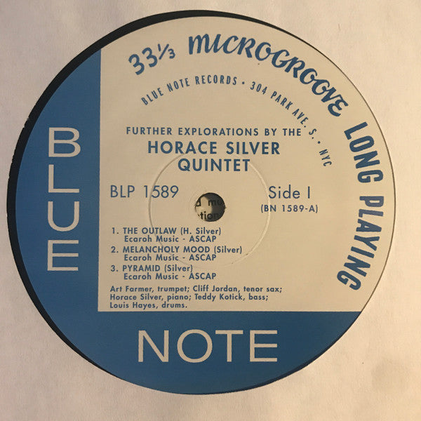 Buy The Horace Silver Quintet : Further Explorations (LP, Album