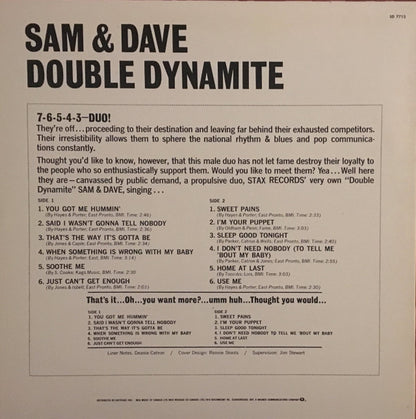 Sam & Dave : Double Dynamite (LP, Album, RE)