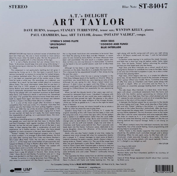 Buy Art Taylor : A.T.'s Delight (LP, Album, RE, 180) Online for a