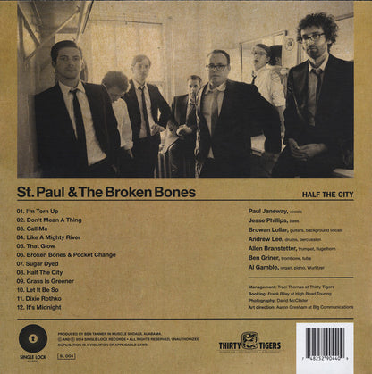 St. Paul & The Broken Bones : Half The City (LP, Album, RE)