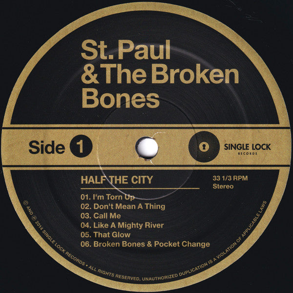 St. Paul & The Broken Bones : Half The City (LP, Album, RE)