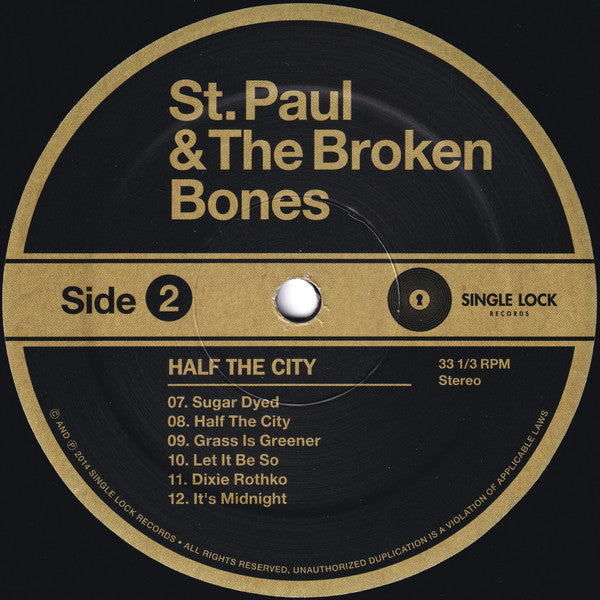 St. Paul & The Broken Bones : Half The City (LP, Album, RE)