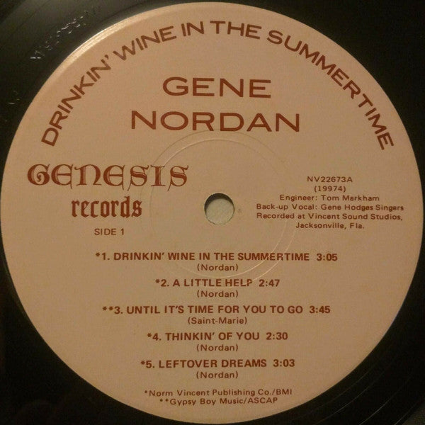 Gene Nordan : Drinkin' Wine In The Summer Time (LP)