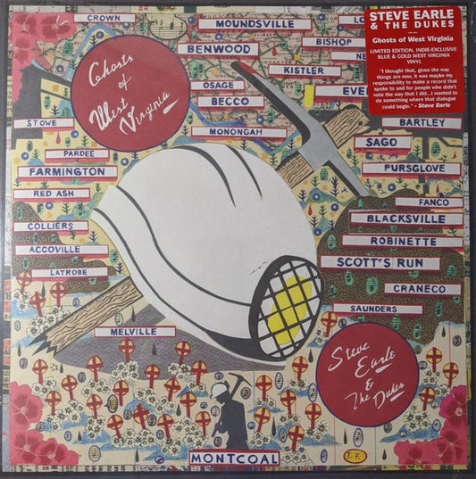 Steve Earle & The Dukes : Ghosts Of West Virginia (LP, Album, Mono, Ltd, Blu)