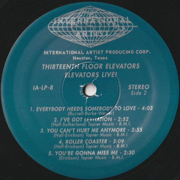 13th Floor Elevators : Live (LP, Album, RE)