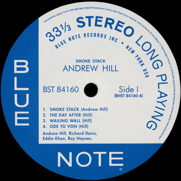 Andrew Hill - Smoke Stack (LP, Album, RE, 180)