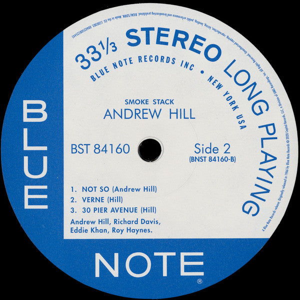 Andrew Hill : Smoke Stack (LP, Album, RE, 180)