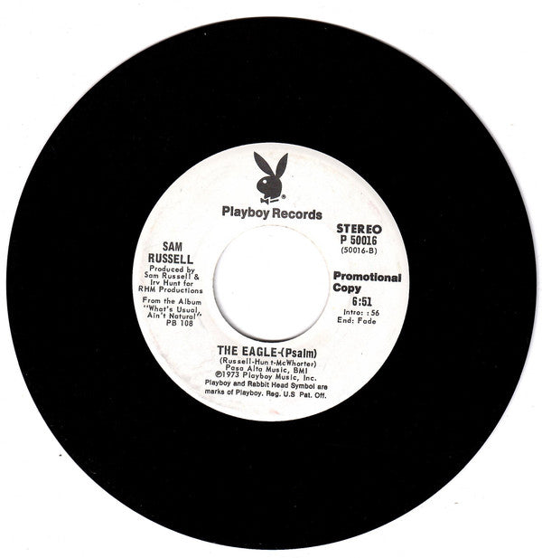 Sam Russell : What's Usual Ain't Natural / The Eagle (Psalm) (7", Single, Promo, Lab)