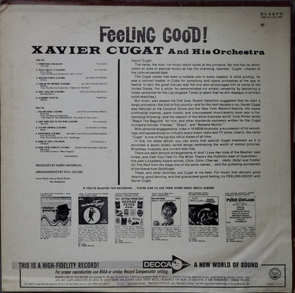 Xavier Cugat And His Orchestra : Feeling Good! (LP, Album, Mono)