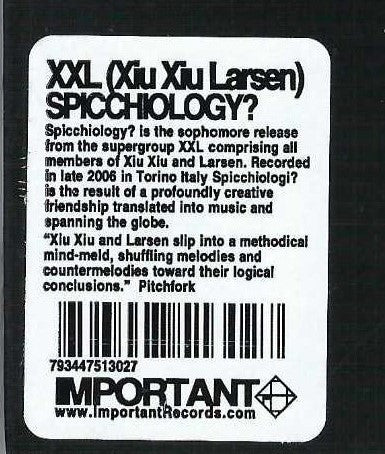 XXL (4) : ¿Spicchiology? (CD, Album)